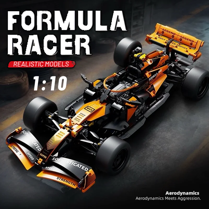 

2025 Новый технический гоночный автомобиль 1:10 Строительные блоки Город Суперскоростная сборная модель автомобиля DIY Сборка игрушки для мальчиков Подарки на день рождения
