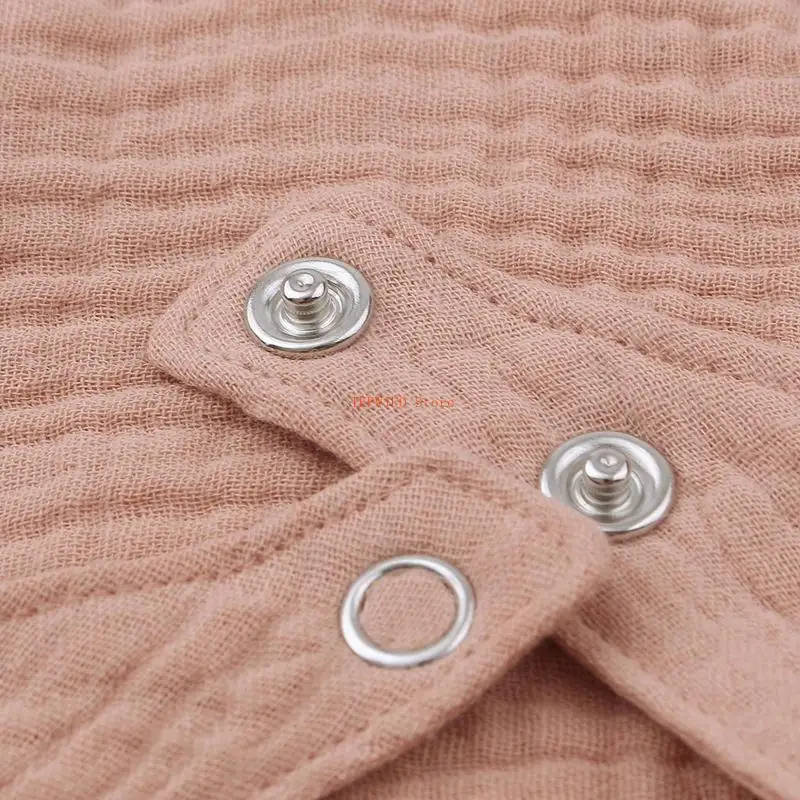 U50F 5Pcs Feeding Drool Bibs Cotton Newborn Button Soft for Triangle Towel Baby