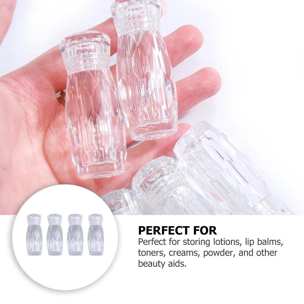 

8 Pcs PP Containers Mini Size for Lotions Creams Traveling Bottles Empty Liquid Makeup Storage Space saving Sealing Effect