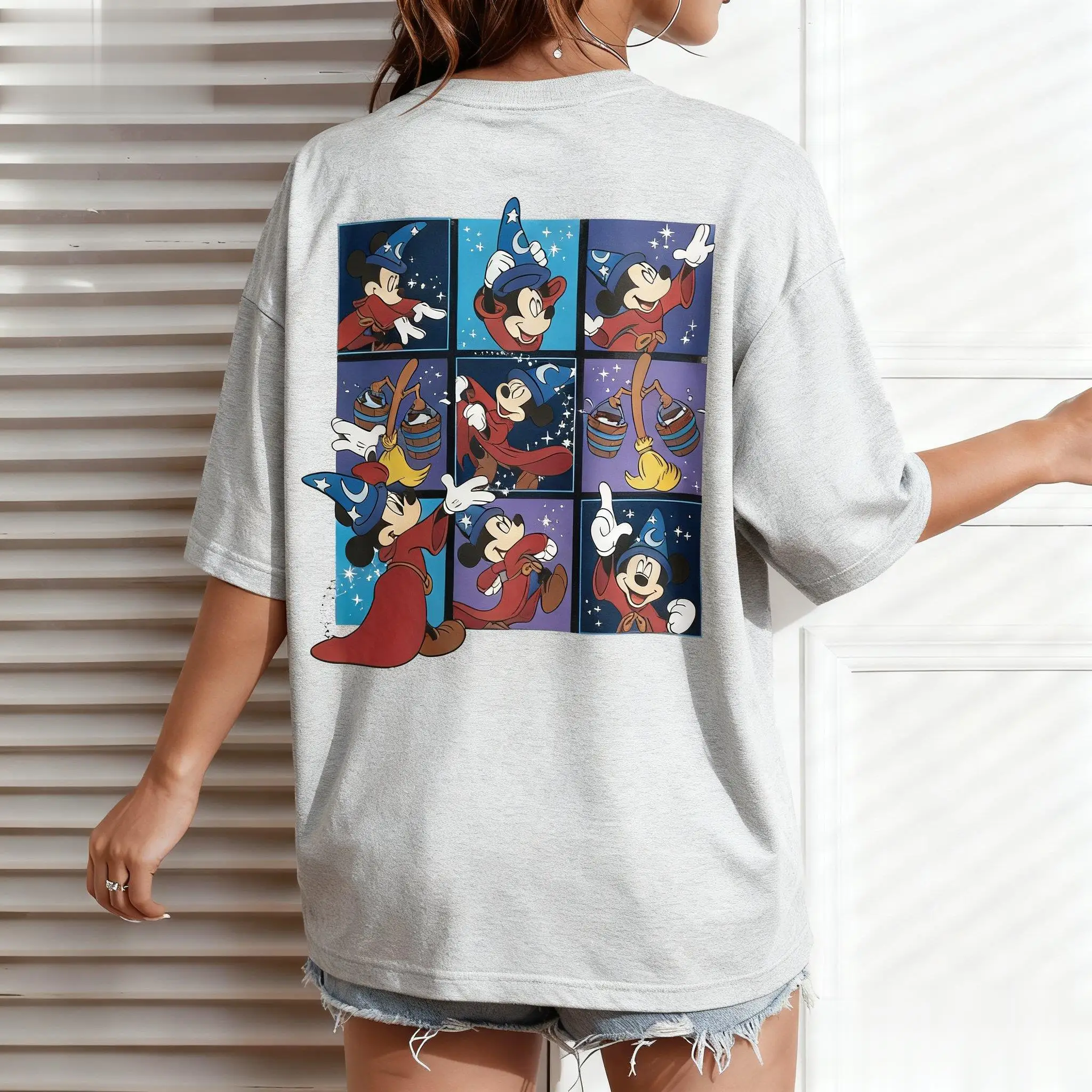 Mickey Mouse Print T-shirt Männer Frauen Übergroßen Vintage Disney Grafik Top Lose Beiläufige Sommer Trendy Kurzarm T Streetwear