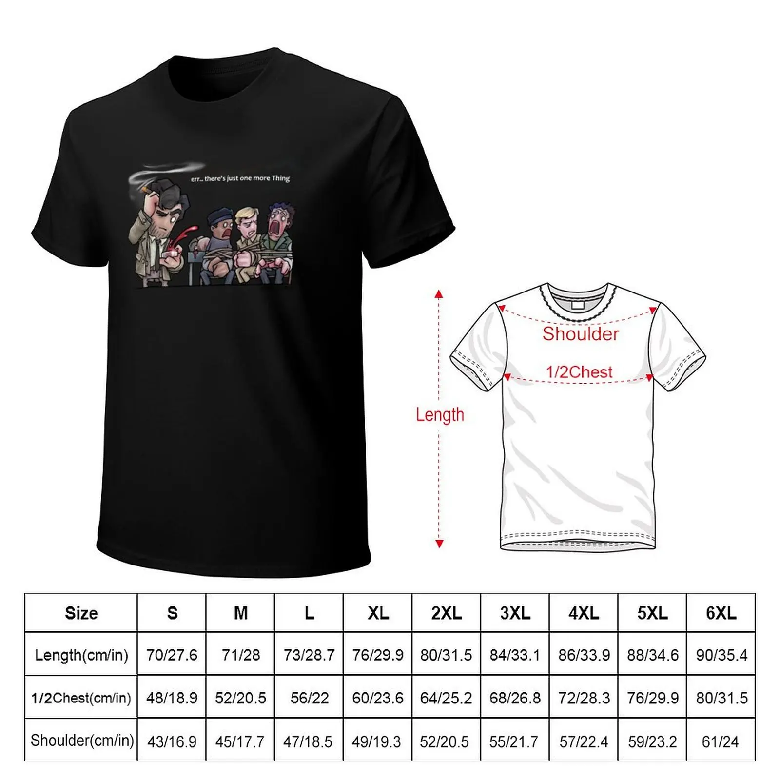 Columbo/The Thing mash up T-Shirt Classic Basic Casual T-Shirt