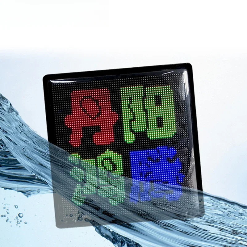 Advertising takeaway box vest full color display screen luminous walking electronic badge