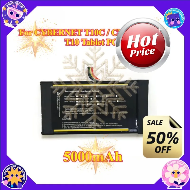 SWZY High Quality 5000mAh Suitable for CYBERNET T10C for CYBERMED T10 Battery Tablet Computer