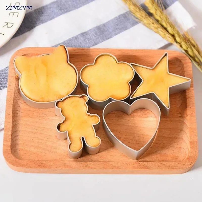 Fashion Fondant Mold Cookie Cutters Mould Pastry Decorating Animal DIY 3D Aluminum Alloy Cute  Biscuit Mold Baking Tools