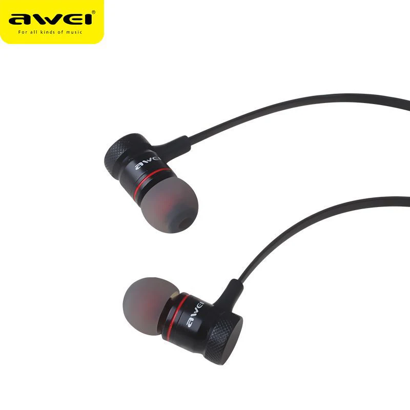 Awei ES-30/50/70TY Wired Earphone For iphone Samsung Xiaomi Earbuds Stereo Headset With Micr Metal In Ear Super Bass Earphones