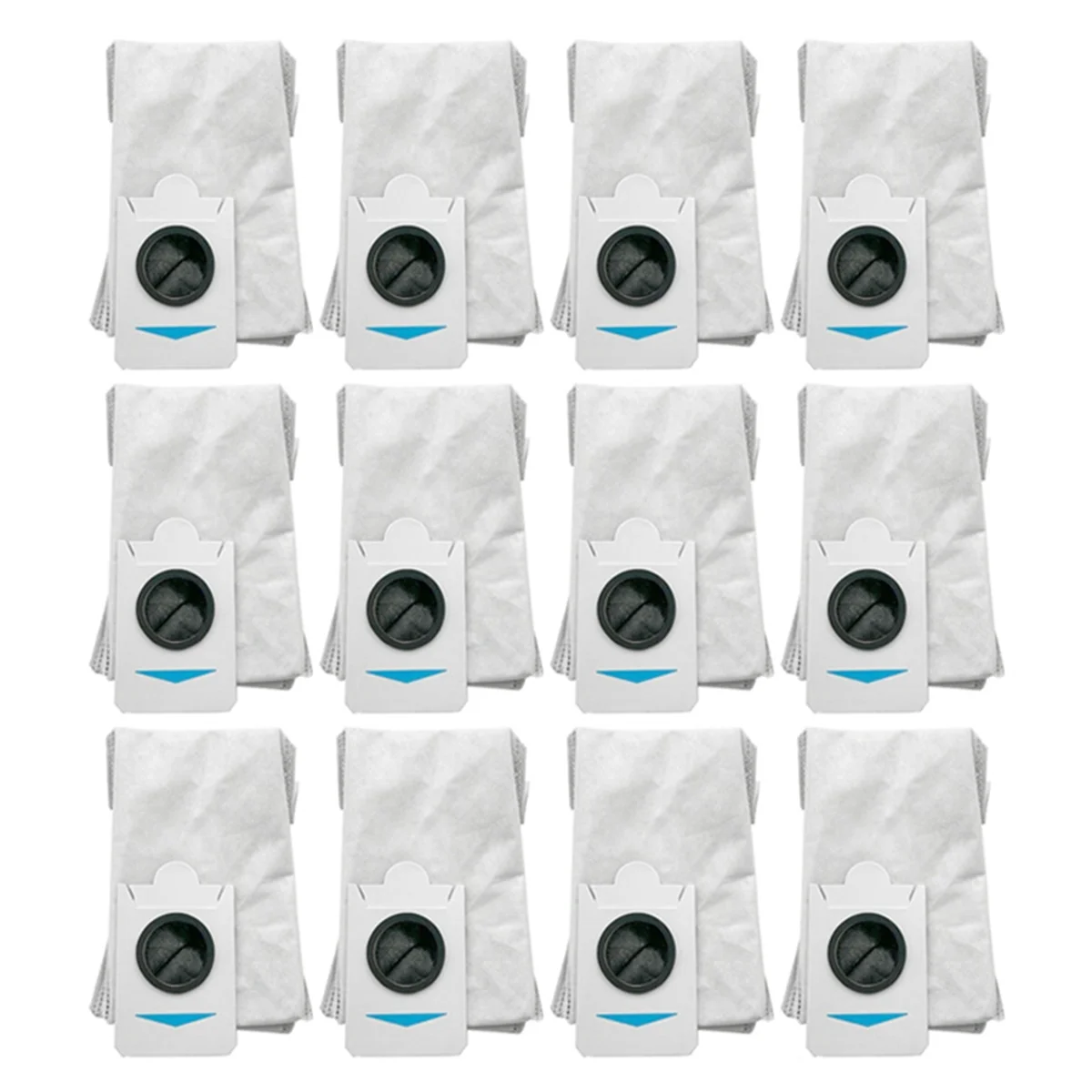 12 Pcs Dust Bags for Ecovacs T30S Combo T30S Robot Vacuum Cleaner Replacement Parts Trash Dust Bag