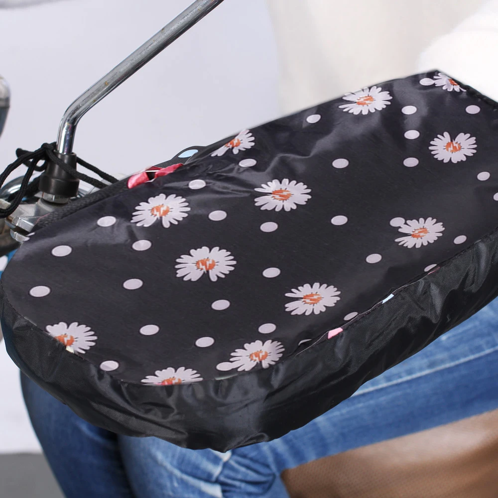 Zimowe rękawice motocyklowe, ocieplane, wiatroodporne, wodoodporne, do jazdy na rowerze elektrycznym, rozmiar uniwersalny, z polarową wyściółką, 1 para