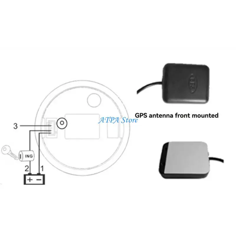 

U13C Enhancing Antenna Speedometer 200km/h Marine Grade For Vehicles Boats Watercraft