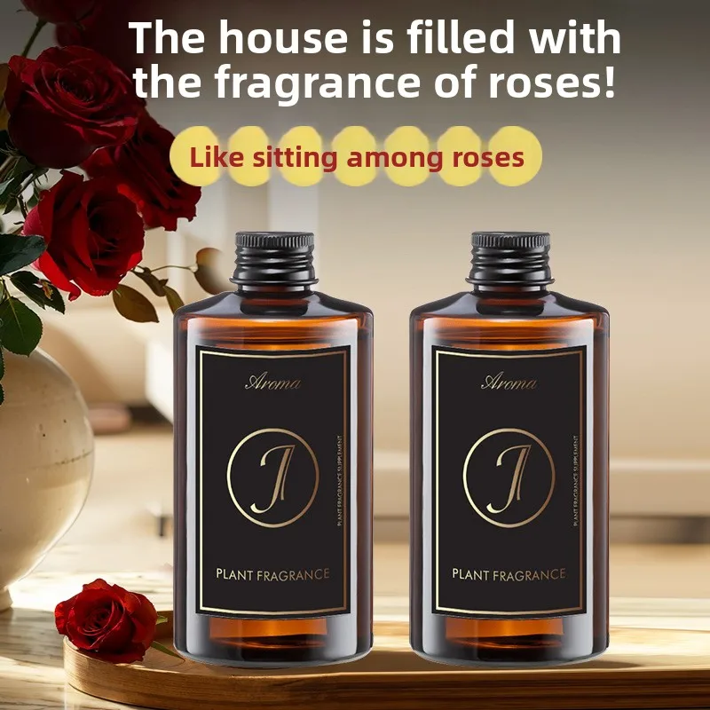 250ML Woody Rose Aroma Diffuser Refill Essential Oil Long Lasting Fragrance for Indoor Home Hotel Air Freshener Reed Diffuser