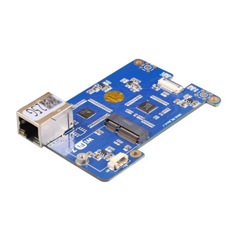 

MPW2.5G for 5 Expansion Board PCIE to WiFi7 2.5G ETH HAT RTL8125 Support WiFi7 WiFi6 WiFi5 for RPI 5-ABVP