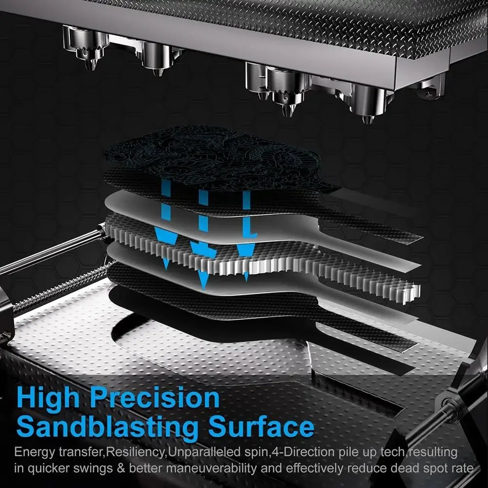 التنين الصيني نمط Pickleball مجداف مجموعة USAPA المعتمدة T700 ألياف الكربون Unibody الحرارية مع 16 مللي متر العسل CorePower