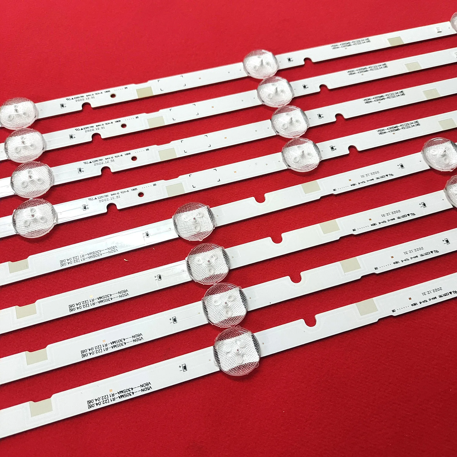 LED strip for UN43J5200AG UN43J5200 2015 SVS43 FCOM V5DN-430SMA-R1 430SMB R2 BN96-37294A 37295A BN96-38878A 830MM 3+4LED