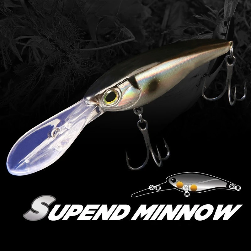 

Hovering Long Tongue Minnow Lure 3.5-10g ABS Hard Bait for Long-Range Casting Bass Black Bass and Croaker
