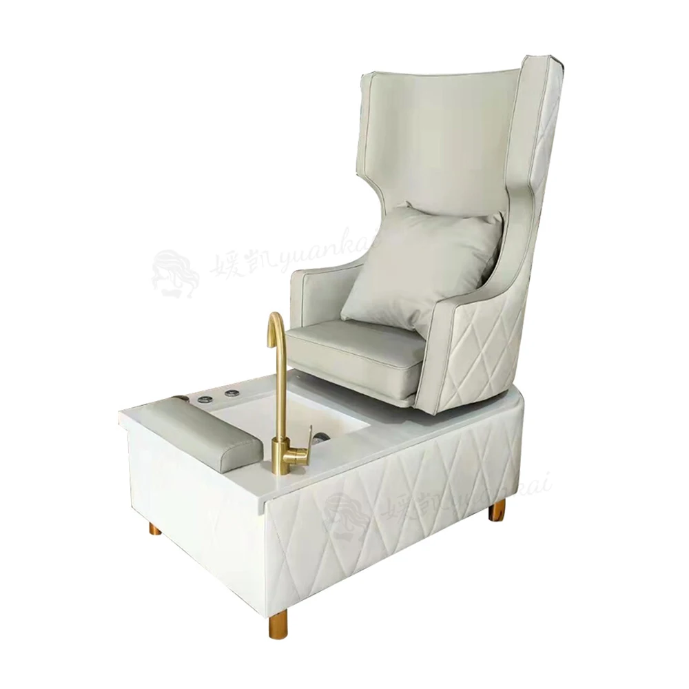 

Профессиональное кресло для педикюра и маникюра с высокой спинкой и функцией спа для ног, подходит для салонов красоты и парикмахерских.