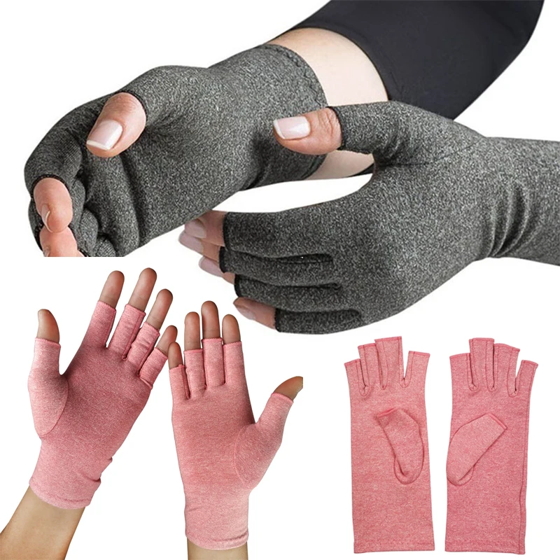 1Pair Compression Arthritis Gloves Wrist Support Joint Pain Relief Hand Brace Women Men Therapy Wristband Compression Gloves