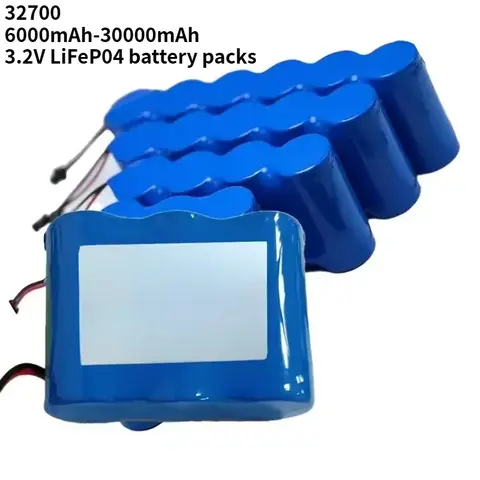 6000-30000mAh 32700 3.2V LiFePO4 Battery Pack Lithium Iron Phosphate Battery for Solar Street Lights Outdoor Courtyard Lamp