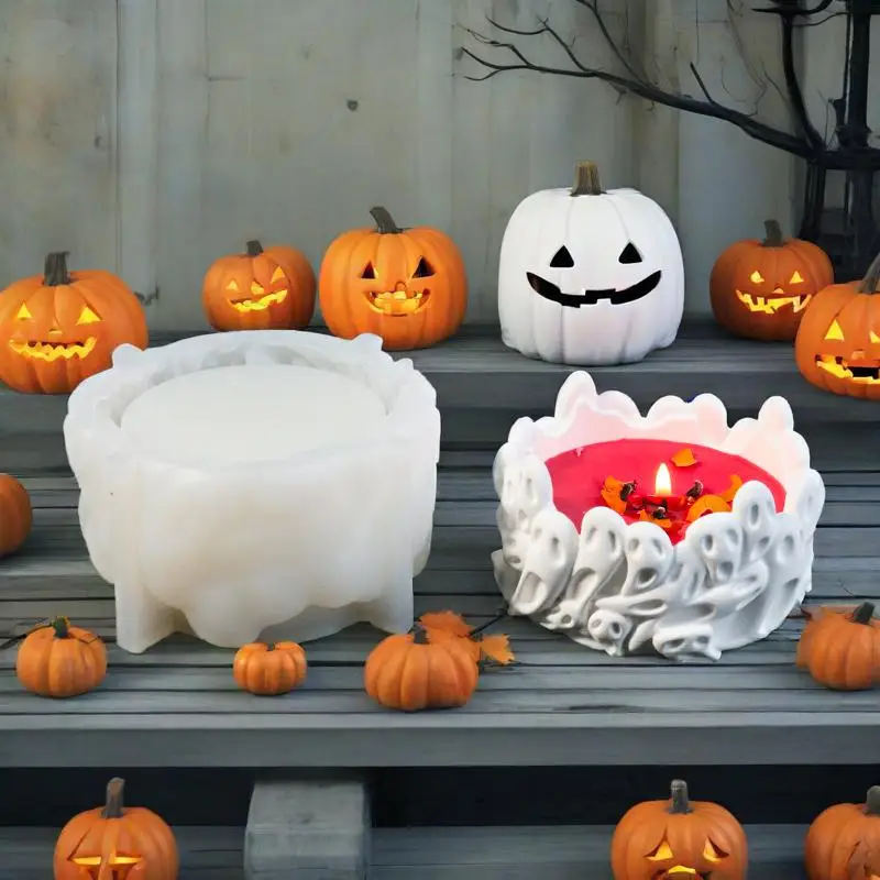 

Unique Holder Molds Crafting Molds Skull Base Moulds Silicone Texture for Crafting Candlesticks