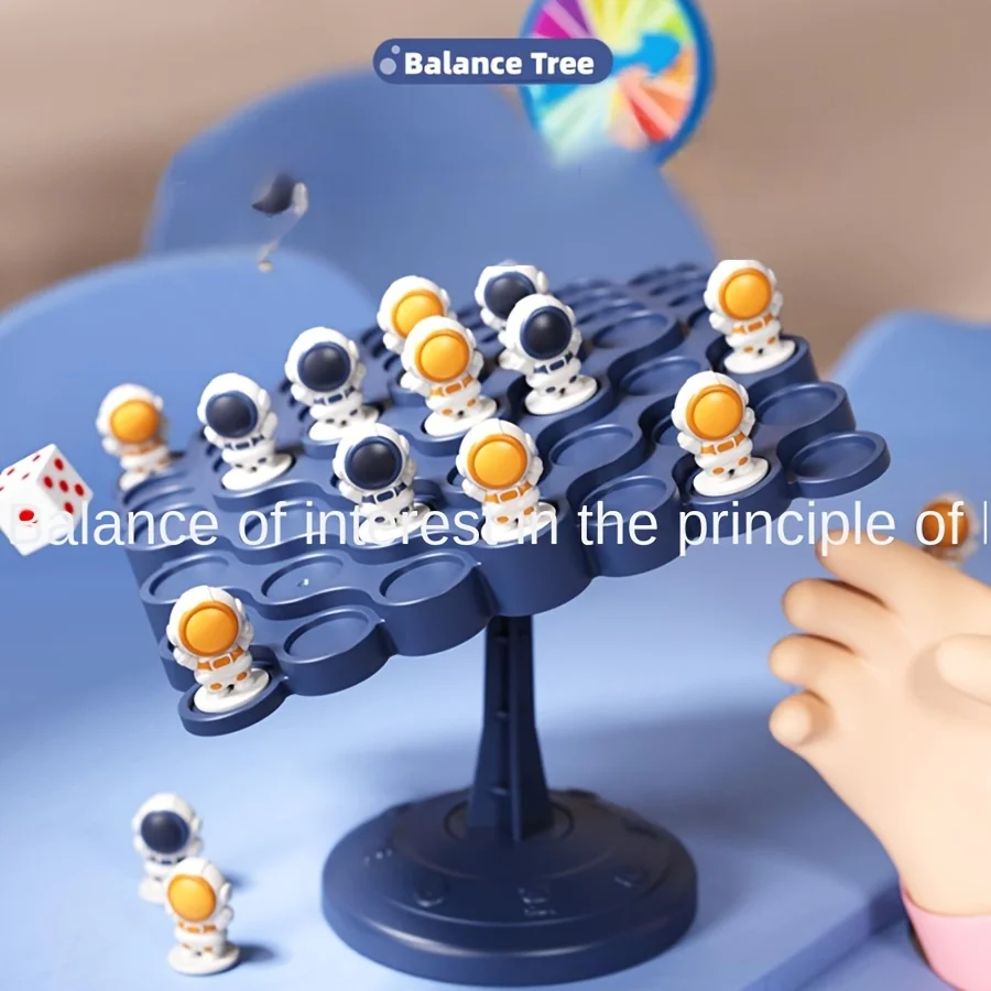1 Box Astronaut Balance Tree Board Game,Focus Training Parent-child Interactive Brain Thinking Puzzle Toys image 5