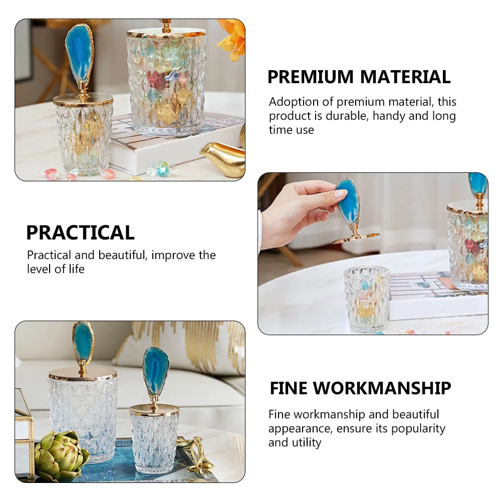 

1Pcs Candy Jar Adornment Cabinet Ornament Handy Long Time Use Fine Workmanship Beautiful Appearance Create Romantic