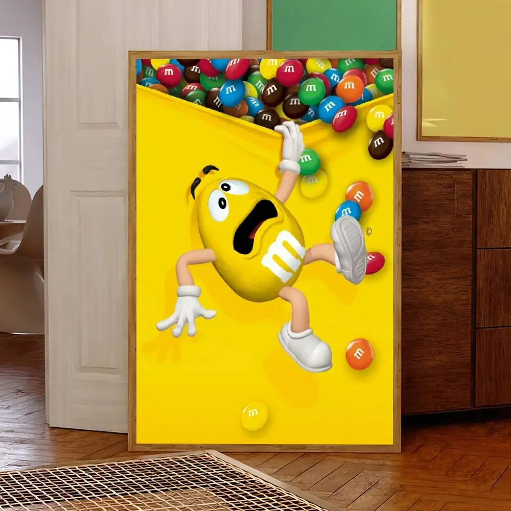 موضة حبوب الشوكولاتة M-M & MS ملصق لوحة ذاتية اللصق غرفة المعيشة مكتب الديكور غرفة نوم المنزل الجدار ملصق يطبع