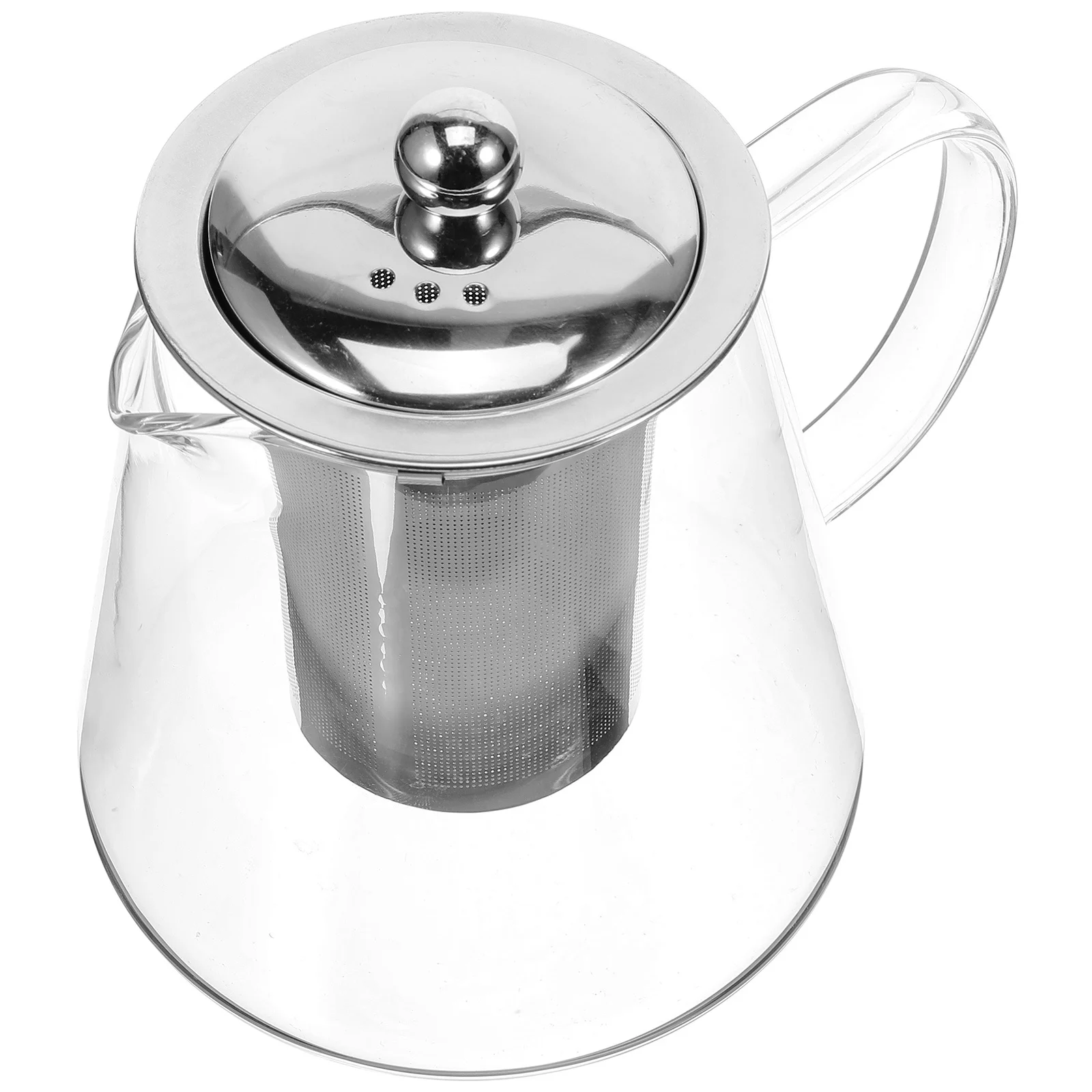 

Thicken Heat-Resistant Glass Tea Kettle Clear Teapot Removable Infuser Stovetop Use for Loose Leaf Flower Herbal Tea