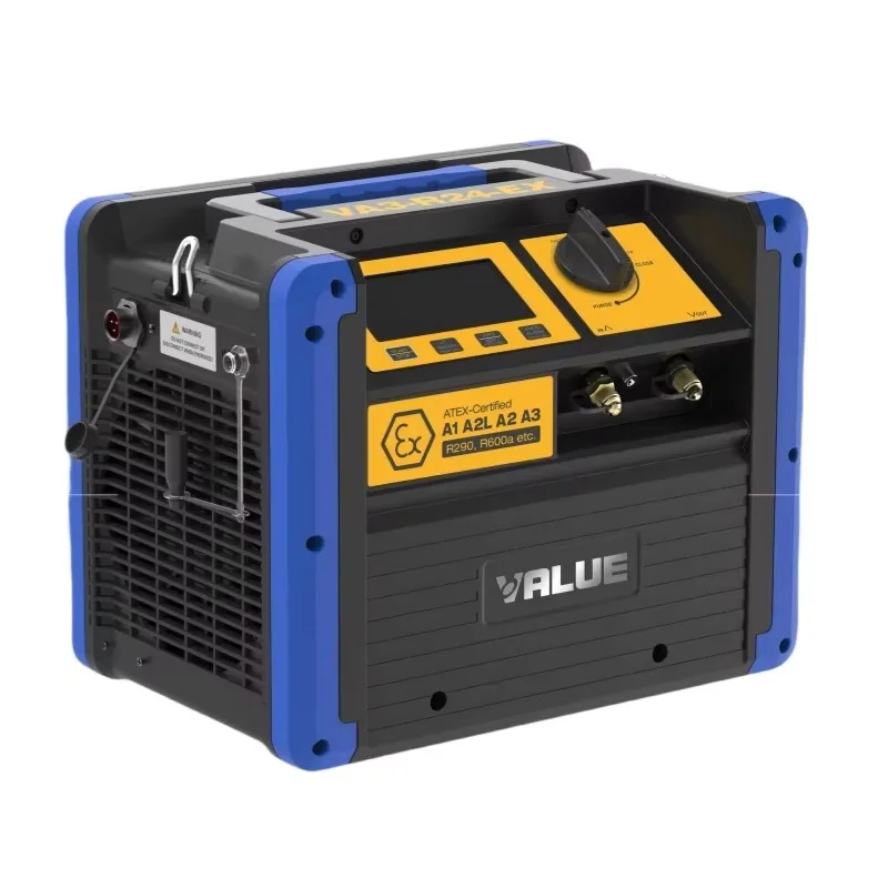 Máquina de recuperación de refrigerante automática portátil de 1HP R290 R600a equipo de intercambio de calor de refrigeración de operación de una sola tecla dedicado