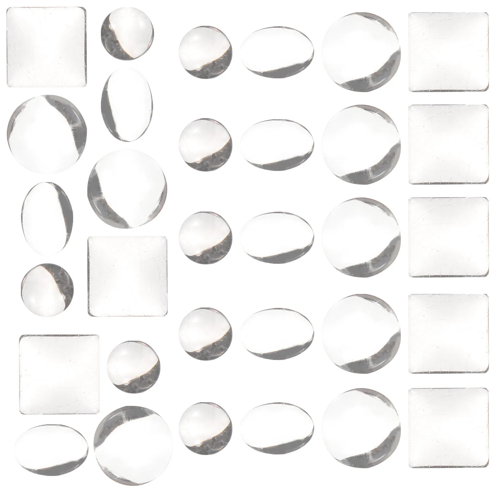 

200Pcs Clear Glass Cabochon Transparent Round Flat Back Dome Multi-Use DIY Supply for Craft Making Glass Dome Multi-Use Cabochon