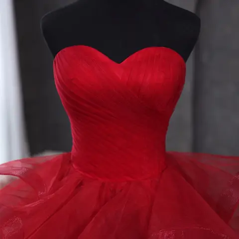 8 best sales röd klänning bröllop - №8