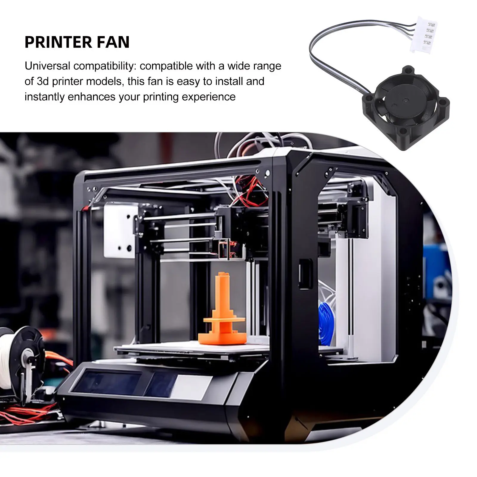 

Вентилятор охлаждения хотэнда с двойным шарикоподшипником, бесшумный, эффективный, для модернизации экструдера, универсальный, для 3D-принтеров, для терморегуляции