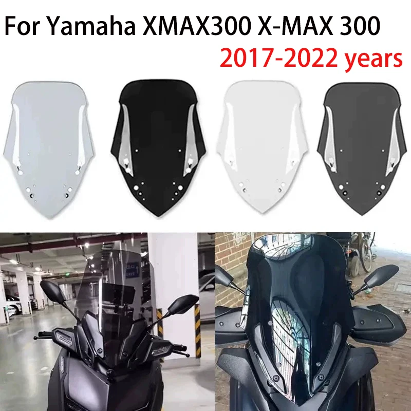 

Motorcycle Modification Accessories Raised Front Windshield Protection Windshield Panel For Yamaha XMAX300 X-MAX 300 2017-2022
