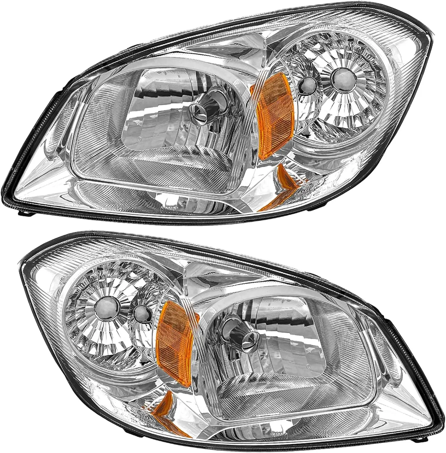 

Headlights Assembly Compatible with 2007 Chevy Cobalt, 2007 2008 2009 Pontiac G5 and 2005 2006 Pursuit Headlamp Replacement Set