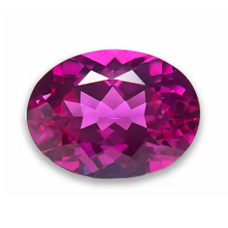 Hot Pink Rubin 13x18mm 16,0ct UV-Test bestanden Mohs-Härte Oval Facettenschliff Rosa Farbe DIY Charms Schmuckherstellung/Sammlerstein – Detail 7