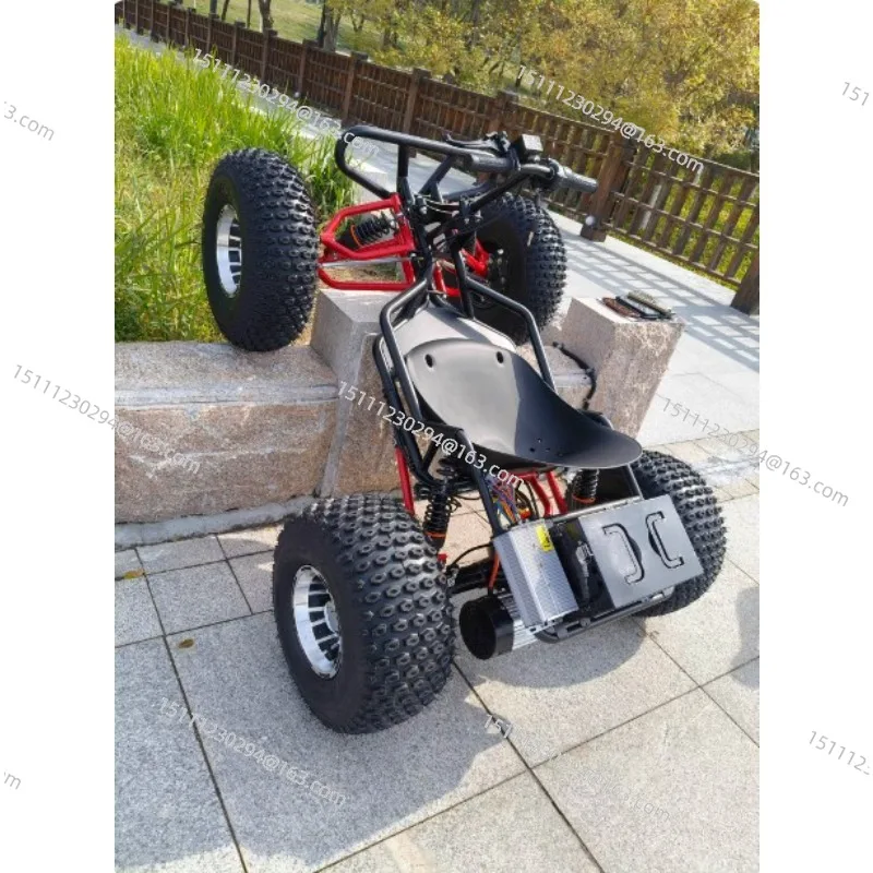 212cc Off-Road Go-Kart, 8-inch Tire All-Terrain Quad ATV with Drift Kit for Adults and Teens