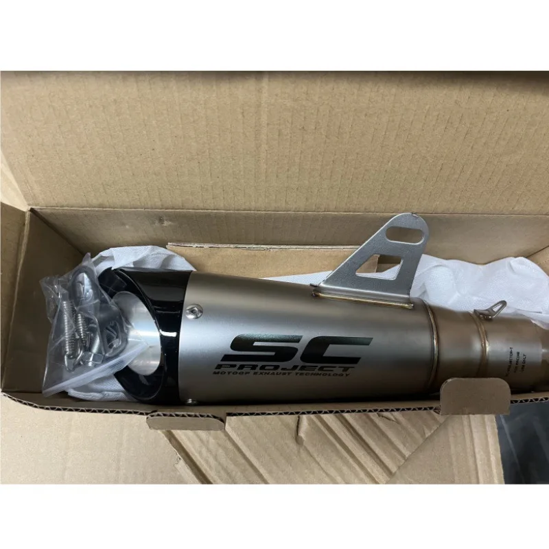 51-350mm fMotorcycle Modified Exhaust Pipe for Yamaha Loncin Honda Suzuki Benelli Lifan KTM Decorative 125-800cc Muffler Outlet