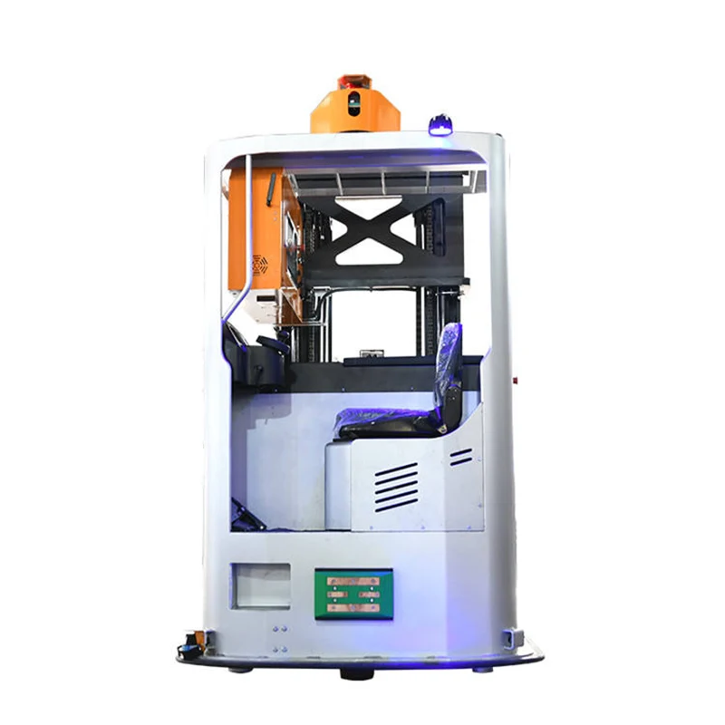 Forward Pallet Stacker Agv Warehouse Robot Wireless LAN Driverless Reach Truck Electric Lifting Fork AGV Forklift