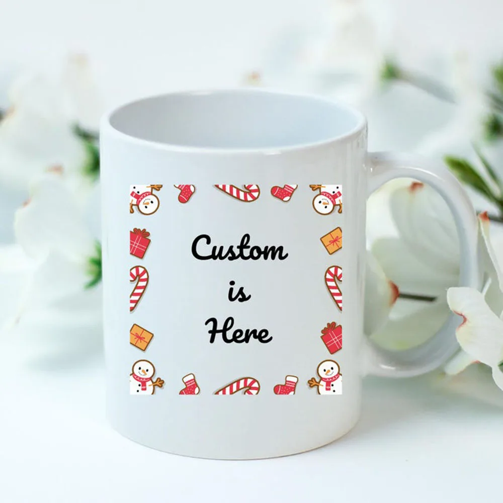

Personalized Smiley Face Cup Customized Message Cup Comfortable Couple Ceramic Coffee Cup Give Him Her Valentine's Day Gift