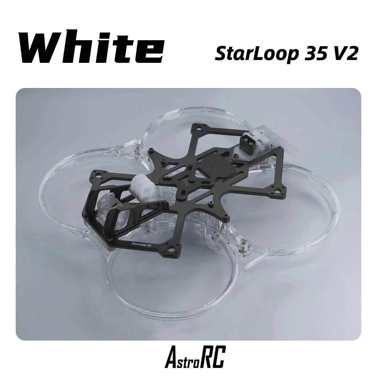 إطار AstroRC 35V2 من ألياف الكربون مقاس 3.5 بوصة لنماذج RC - الإطار فقط