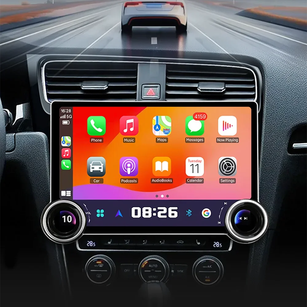Eunavi 11.8 Autoradio Car Radio For VW Volkswagen Golf 7 MK7 2013 2014-2017 Car Audio Multimedia Player Wireless Carplay