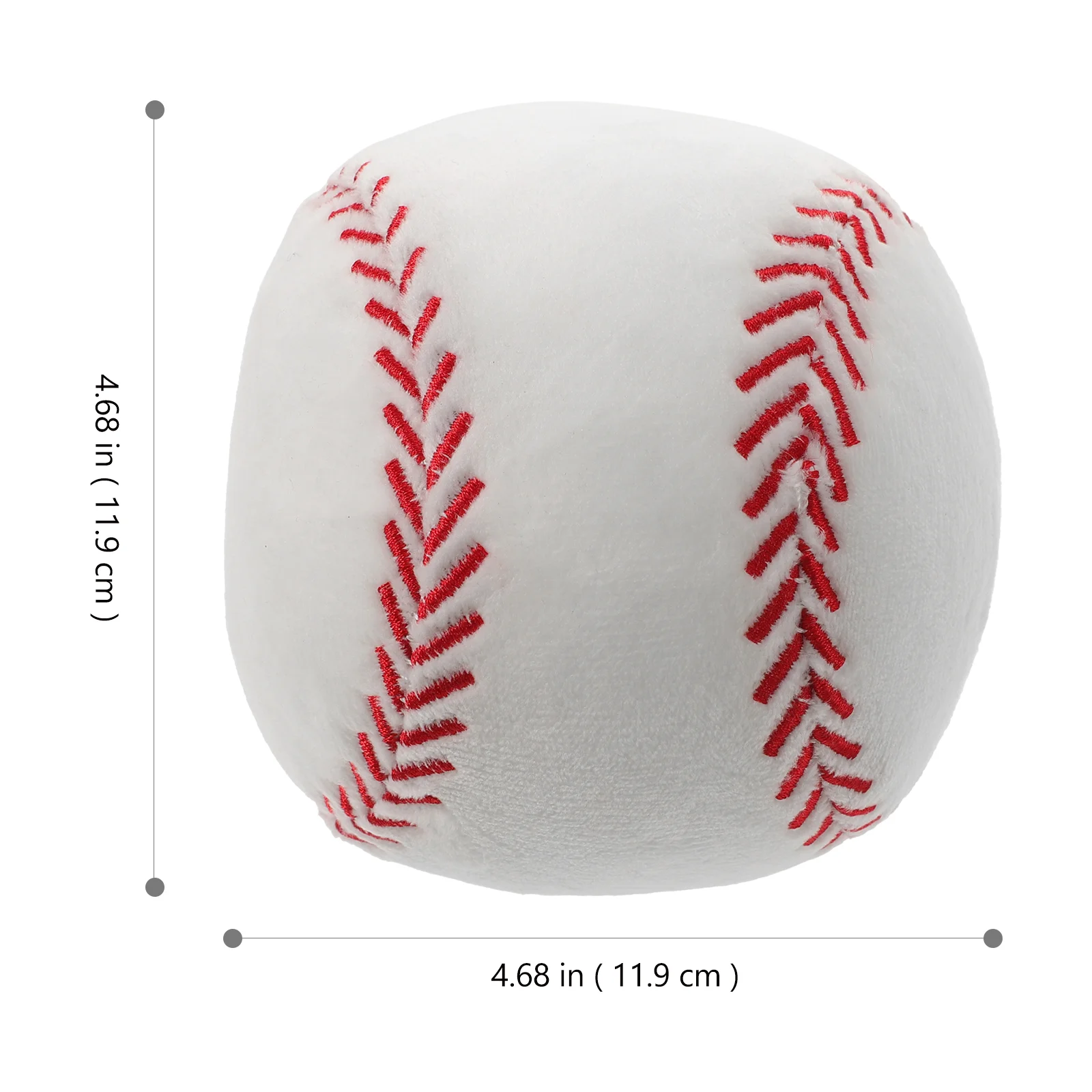 2 Pcs Simulation Plush Baseball Chic and Lovely Appearance Pillow for Kids Home Basket Cushion Body Smooth Surface Throw Short