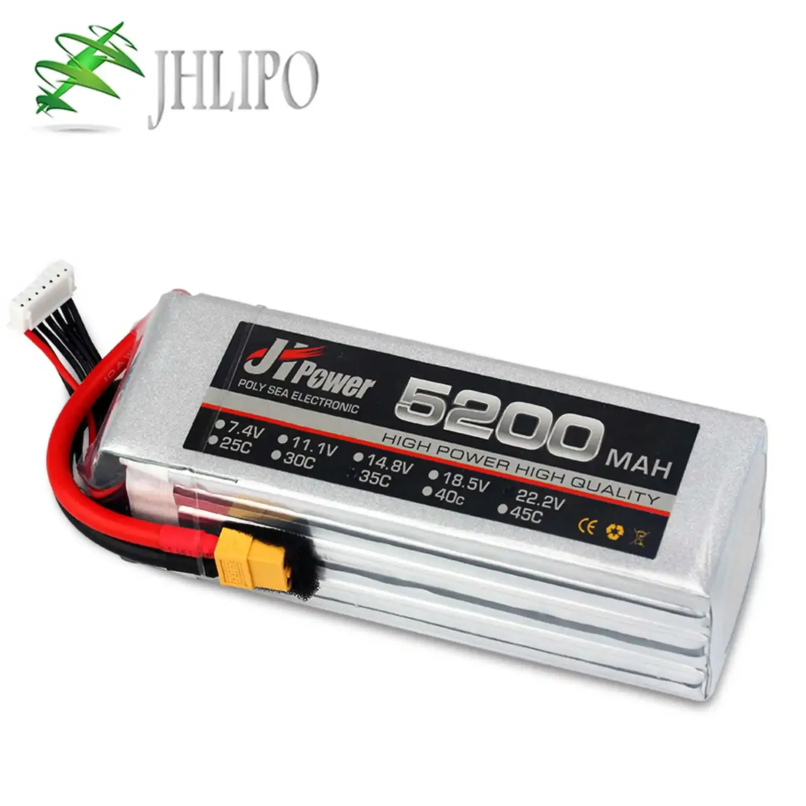 

4S LiPo Battery 14.8V lipo 4S 5200mAh 35C 75C RC LiPo XT60-Tplug Deans XT90 For Airplane Quadcopter Helicopter Drone Tank Trueck