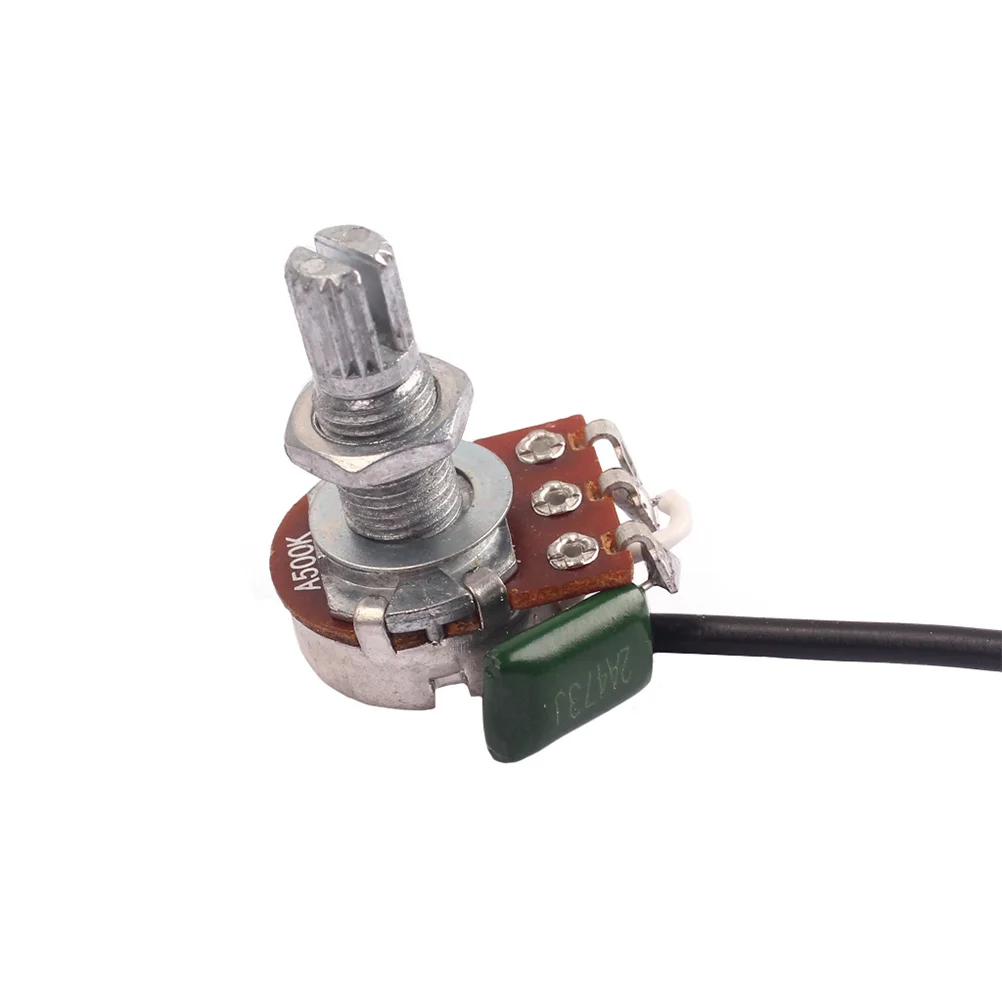

3Pcs Bass Effect Potentiometer A250k B50ok Splined Pot Electric Guitar Audio Tone Volume Shaft Potentiometer Splined Pot