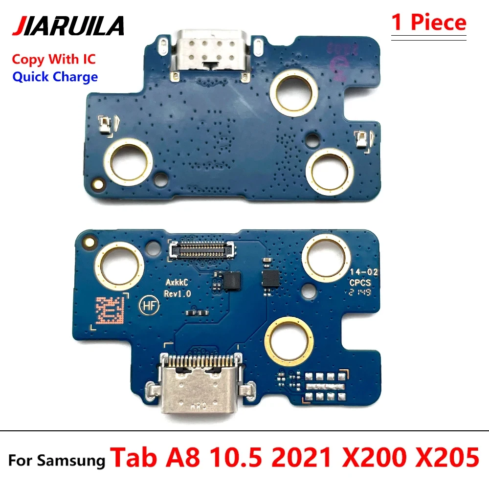 Charger Board PCB Flex For Samsung Tab A8 10.5 2021 X200 X205 USB Port Connector Dock Charging Ribbon Cable