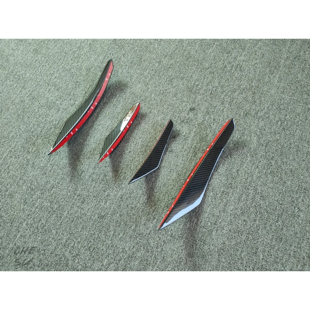 Speed New PRO Style Dry Carbon Fiber Front Bumper Canard Canard Spoiler Suitable for McLaren GT