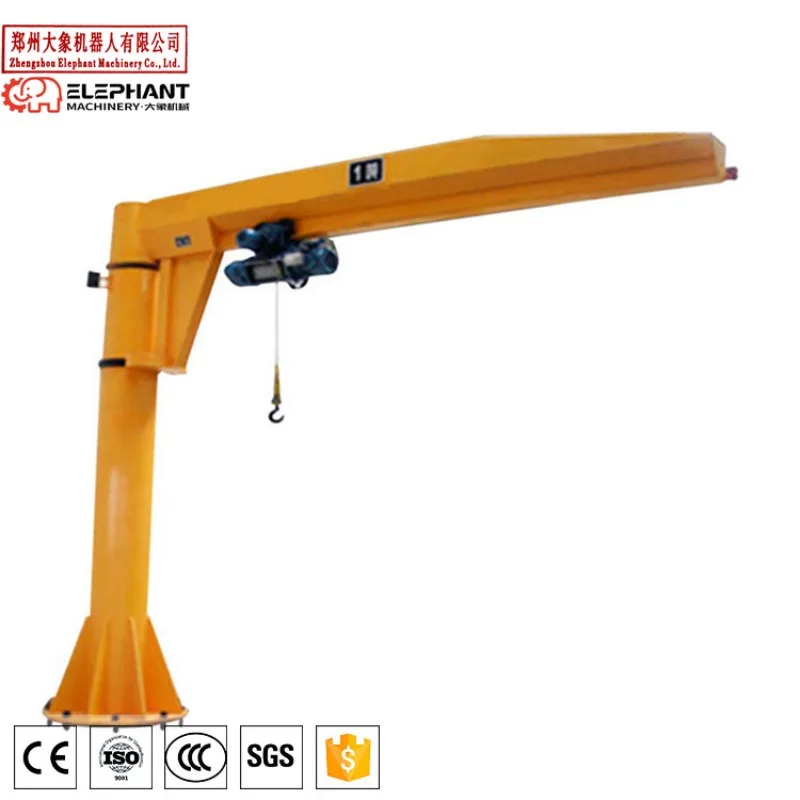Customized 3 Ton 5 Ton 10 Ton Jib Crane With Magnetic Lifting Device 3000kg 5000kg Portable Jib Crane