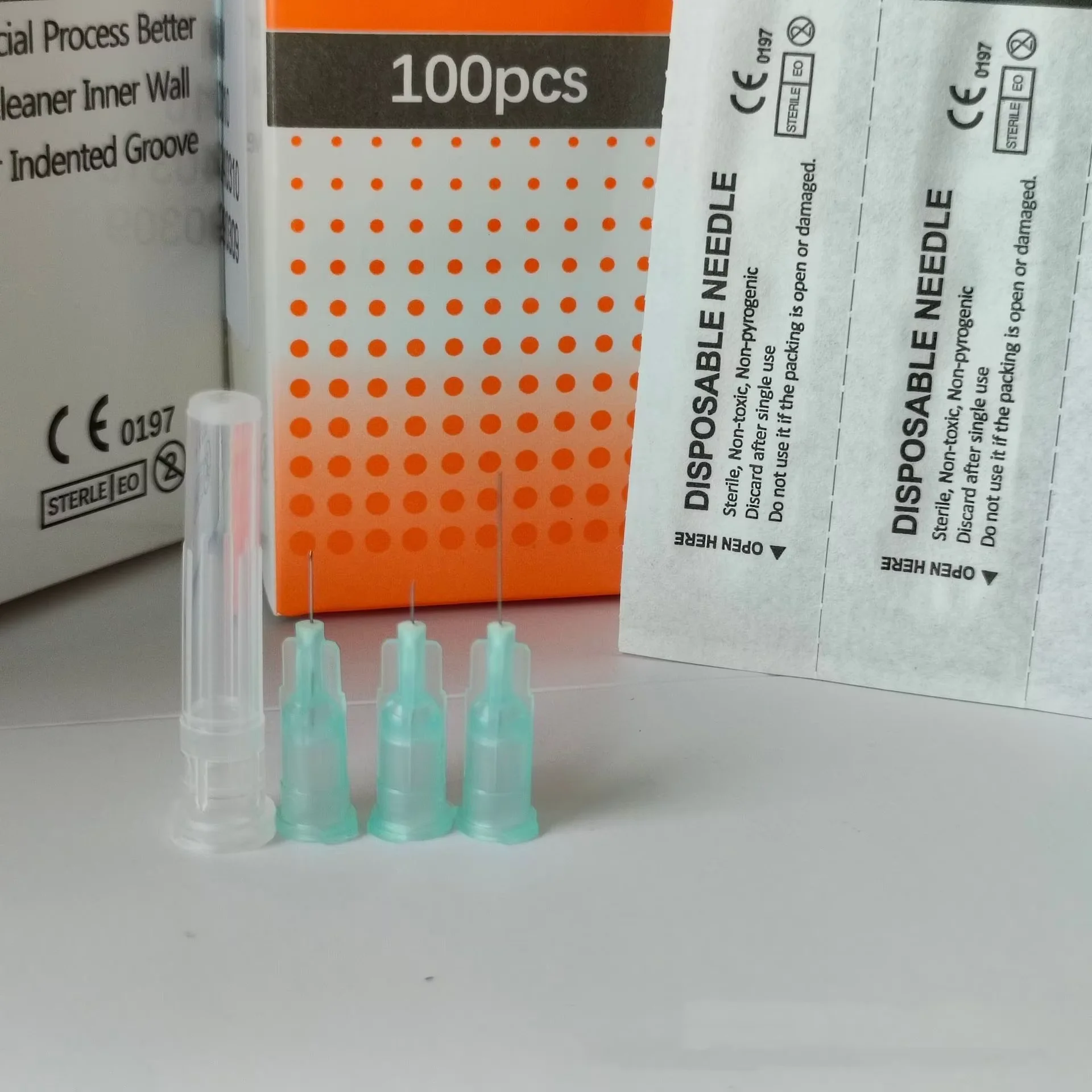 100 pièces 30G 31G 32G 34G 4MM/6MM/13MM Poulet illac Petit Tatouage Indolore illac Injection illac générateurs Outil miles Seringue