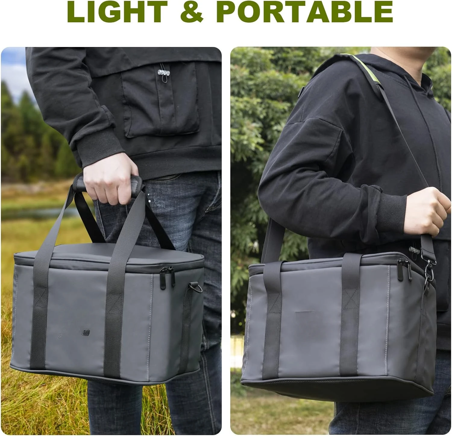 Portable Carry Bag for R600 ,S300, Explorer 240, EB3A Portable Powerstation, Battery Case with for Waterproof Compartment