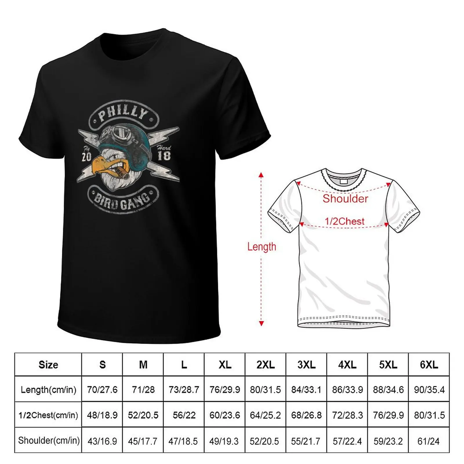Bird Logo Eagle Vintage Distressed T-Shirt Plus Size Lightweight Tee Shirt