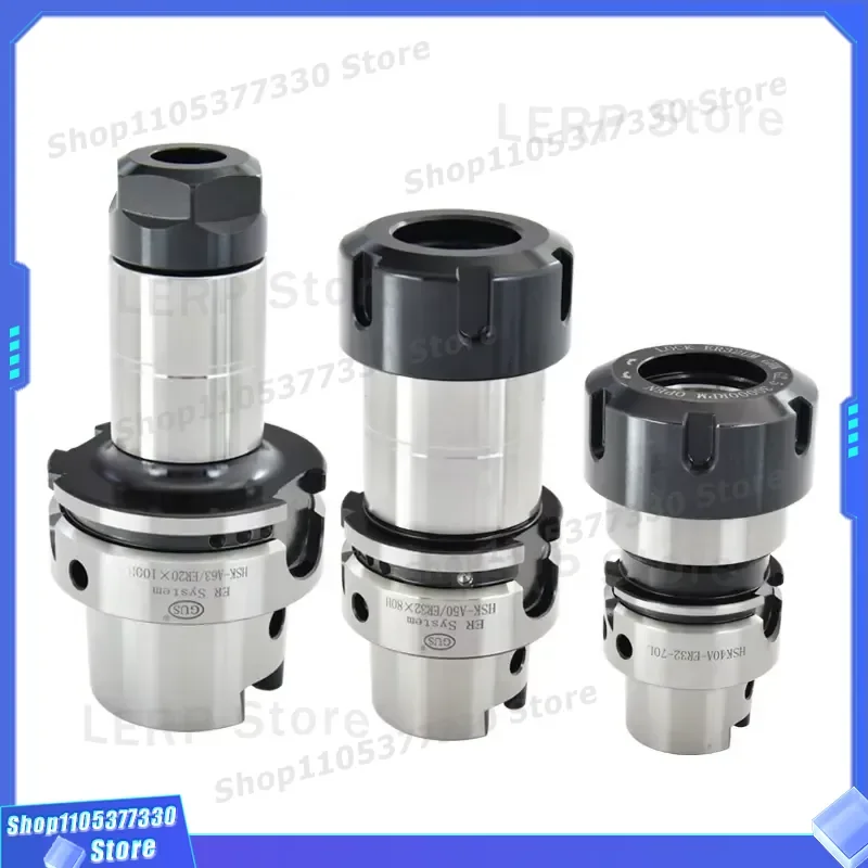 HSK A63 Milling Chuck Tool Holder for CNC Machine High Speed ER16 ER20 ER25 ER32 ER40 Collet Accessories Precision Machining