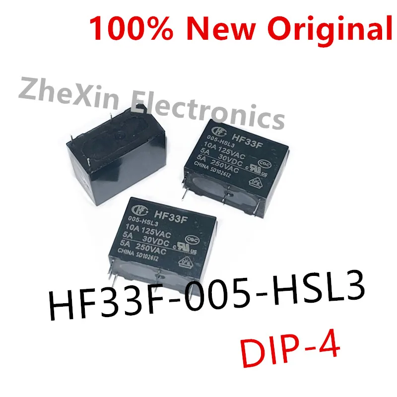 10PCS/Lot   HF33F-005-HSL3 、HF33F-012-HSL3 、HF33F-024-HSL3   New power relay  HF33F/005-HSL3 、HF33F/012-HSL3 、HF33F/024-HSL3