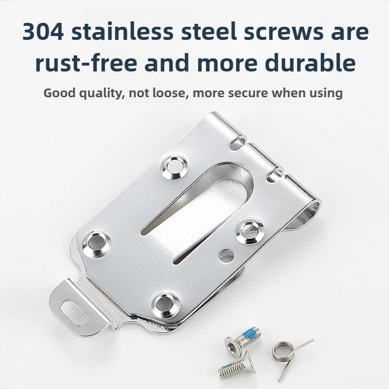 Aluminium Legierung Tragbare Doppel Lock Taille Schnalle Power Werkzeuge Professionelle Schnell Hängen Haken Holz Zimmerei Werkzeuge Zubehör – Detail 5